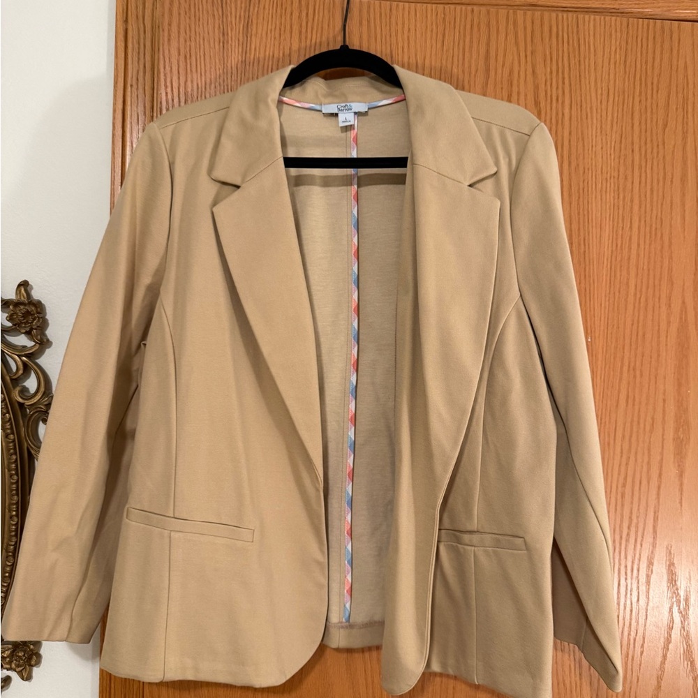 NWT Croft & Barrow Beige Women's Blazer